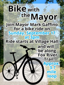 flyer for bike ride event